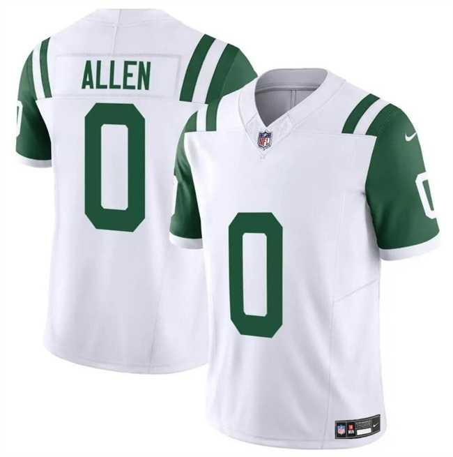 Men & Women & Youth New York Jets #0 Braelon Allen White Classic Alternate Vapor F.U.S.E. Limited Stitched Jersey->new york jets->NFL Jersey